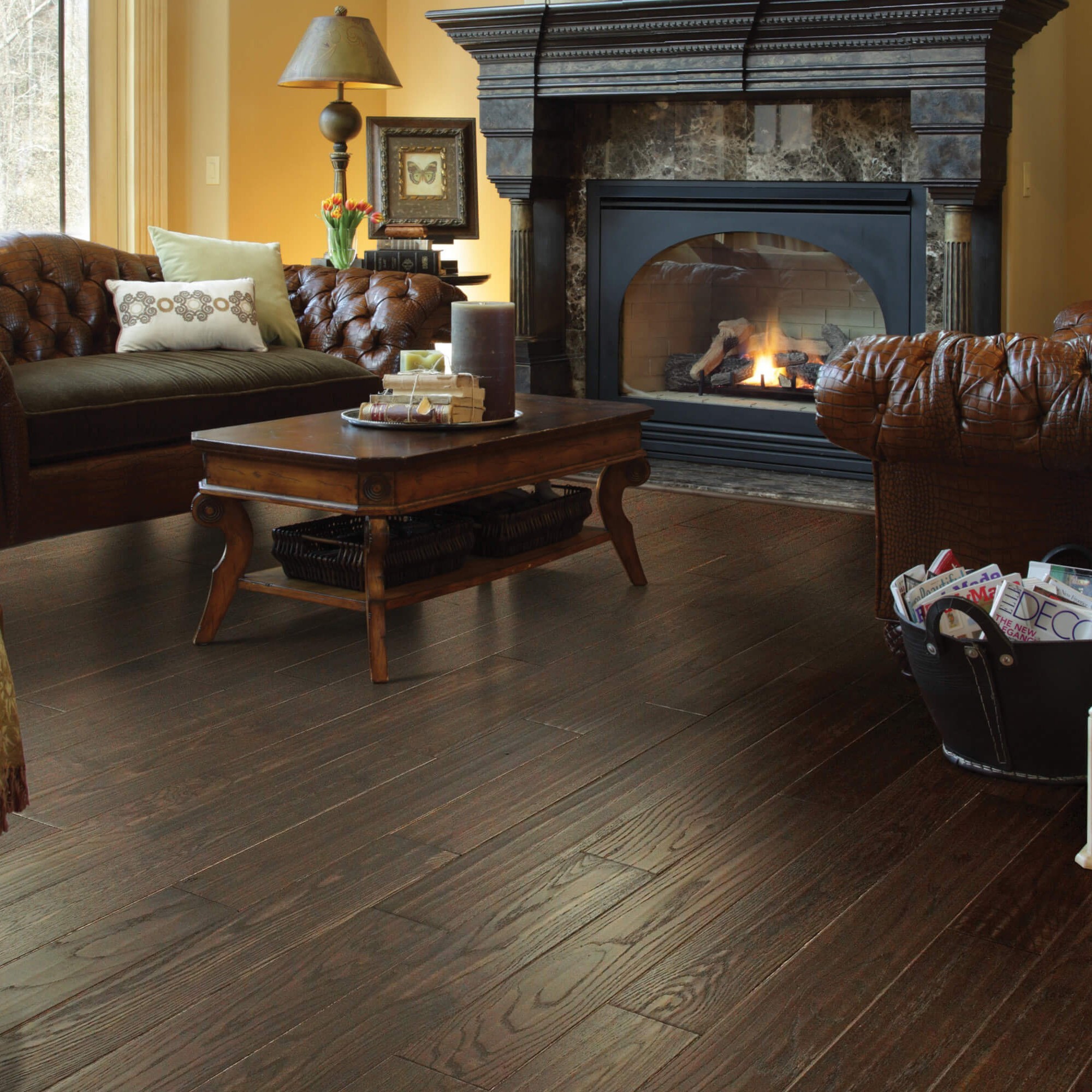 Living room Hardwood flooring | Montgomery's CarpetsPlus COLORTILE